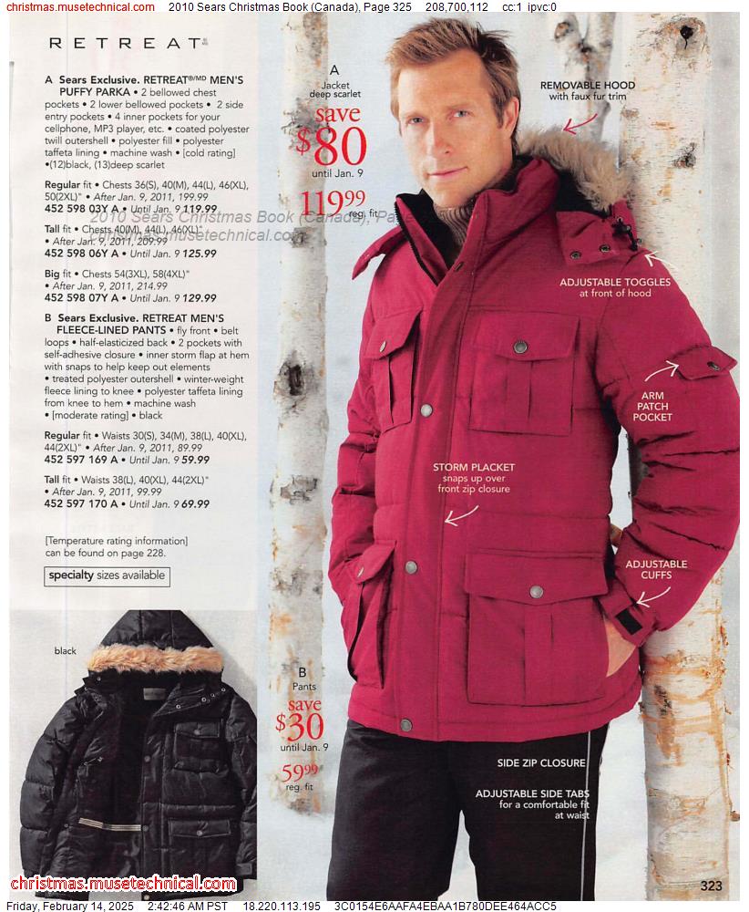 2010 Sears Christmas Book (Canada), Page 325