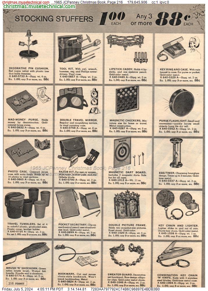 1965 JCPenney Christmas Book, Page 216