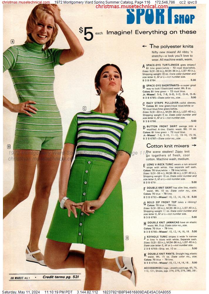 1972 Montgomery Ward Spring Summer Catalog, Page 116
