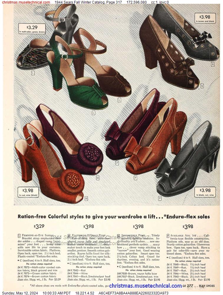 1944 Sears Fall Winter Catalog, Page 317