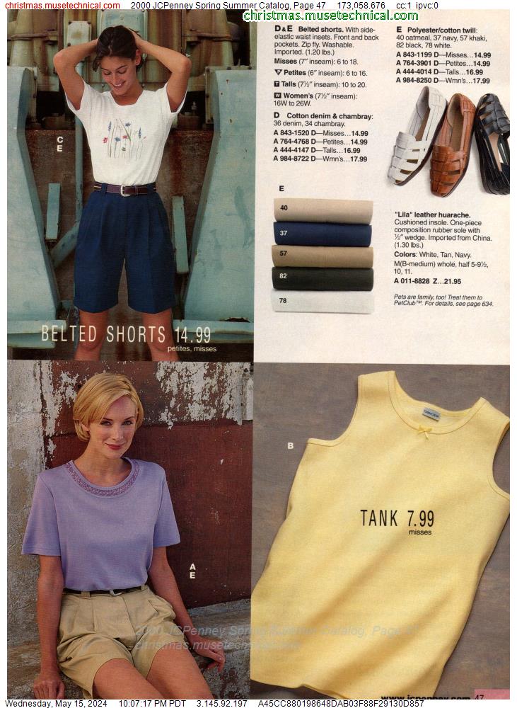 2000 JCPenney Spring Summer Catalog, Page 47