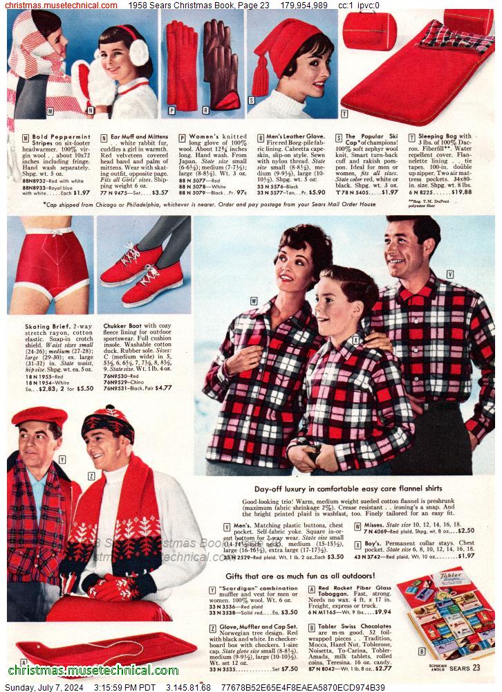 1958 Sears Christmas Book, Page 23
