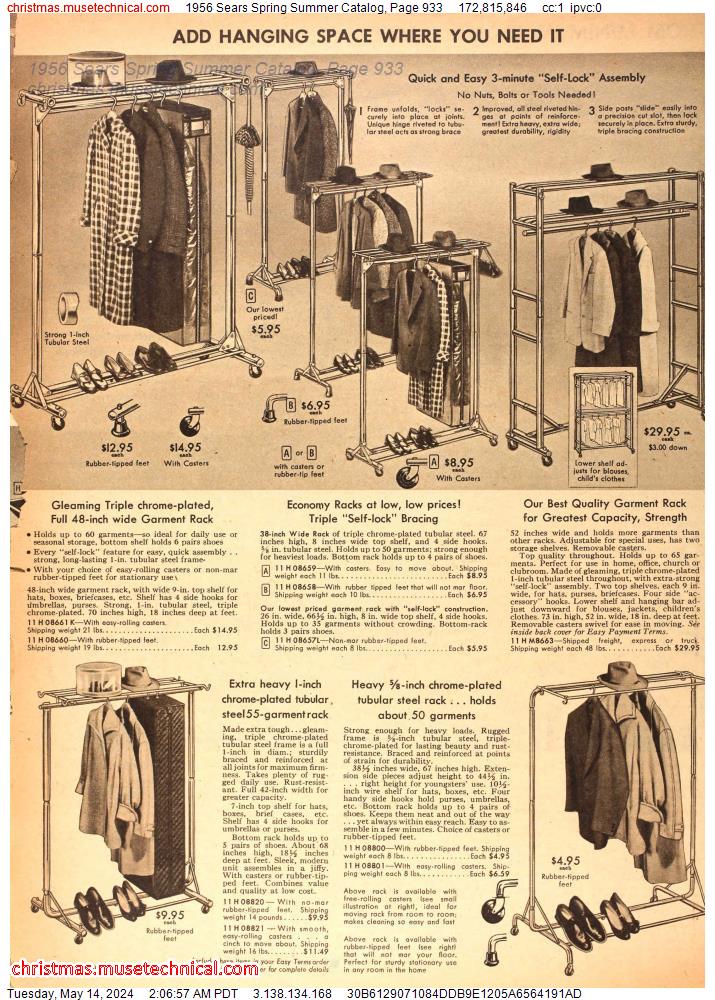1956 Sears Spring Summer Catalog, Page 933