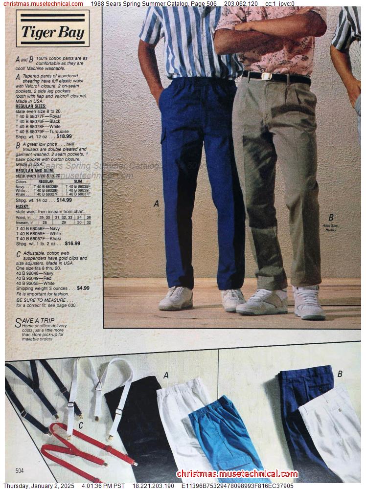 1988 Sears Spring Summer Catalog, Page 506