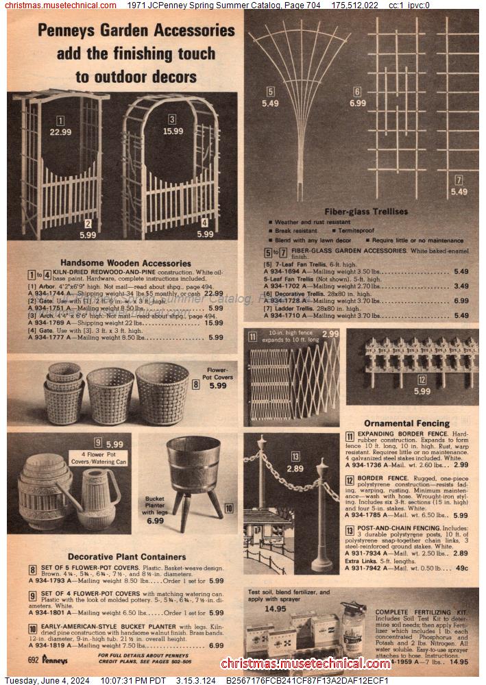 1971 JCPenney Spring Summer Catalog, Page 704