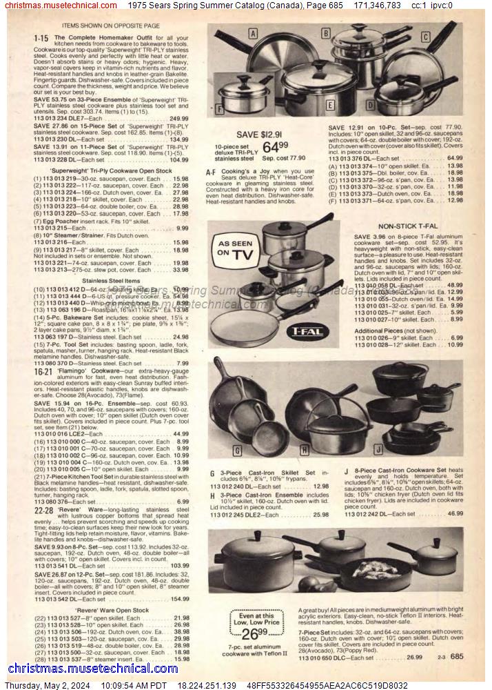 1975 Sears Spring Summer Catalog (Canada), Page 685