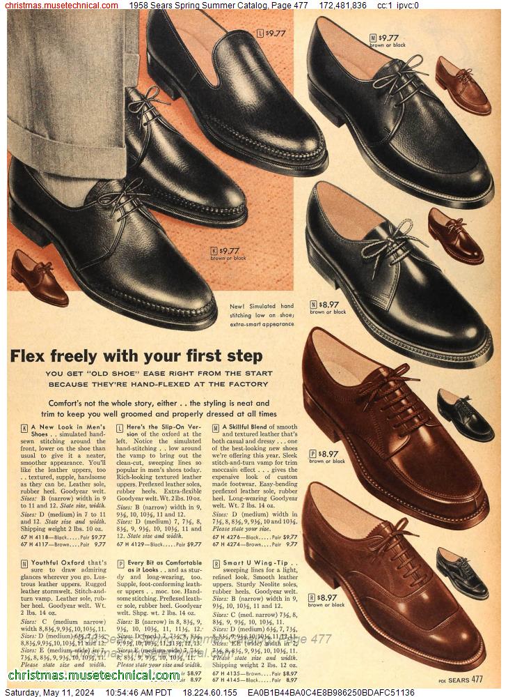 1958 Sears Spring Summer Catalog, Page 477