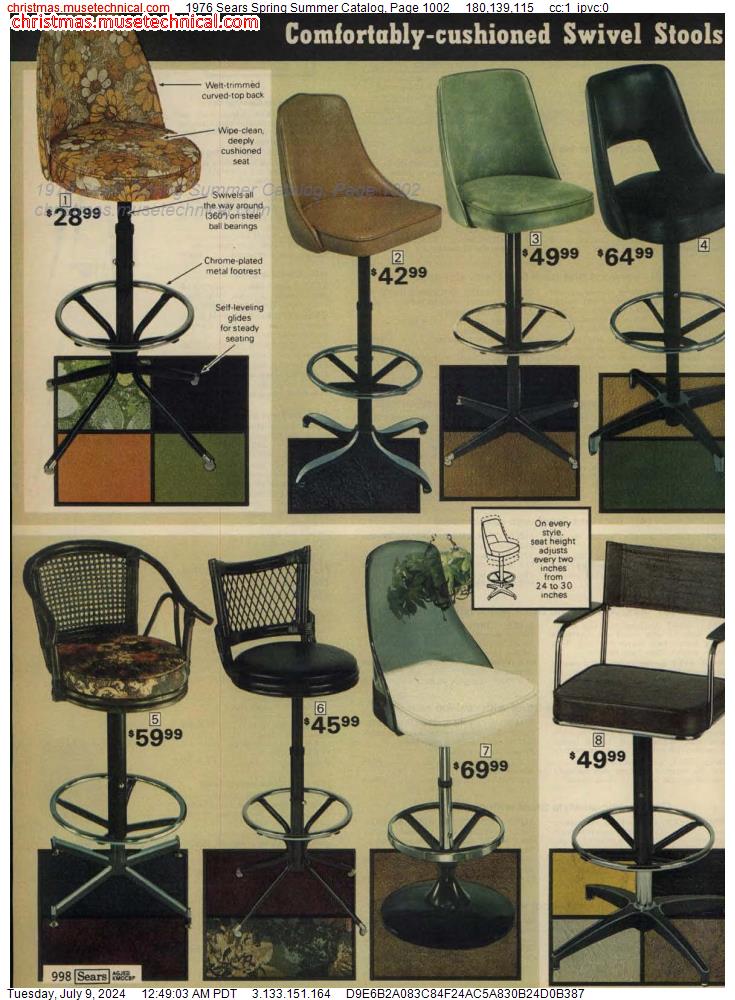 1976 Sears Spring Summer Catalog, Page 1002