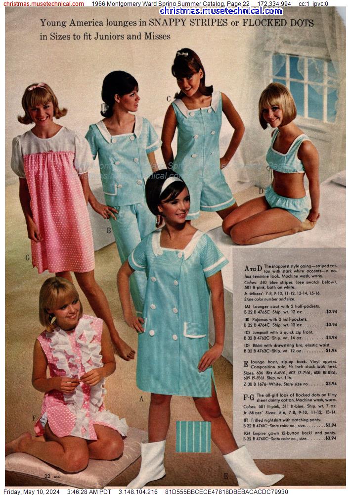 1966 Montgomery Ward Spring Summer Catalog, Page 22