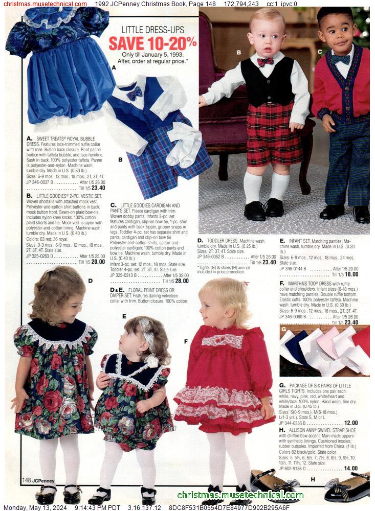 1992 JCPenney Christmas Book, Page 148