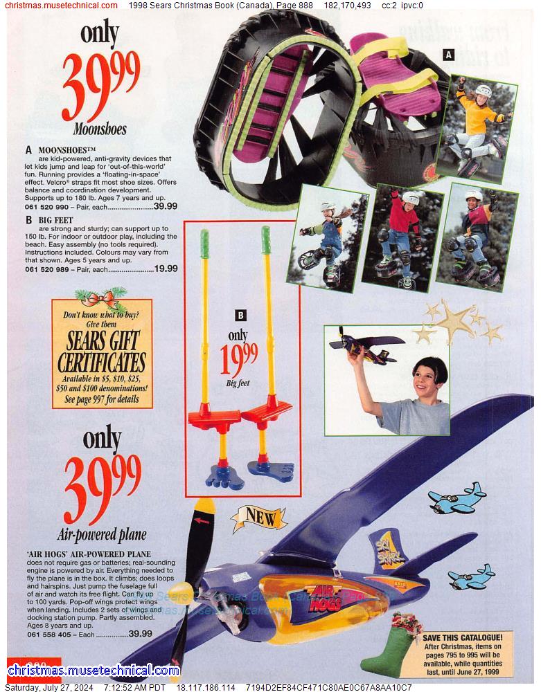 1998 Sears Christmas Book (Canada), Page 888