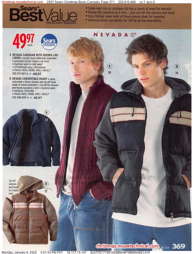 2007 Sears Christmas Book (Canada), Page 371