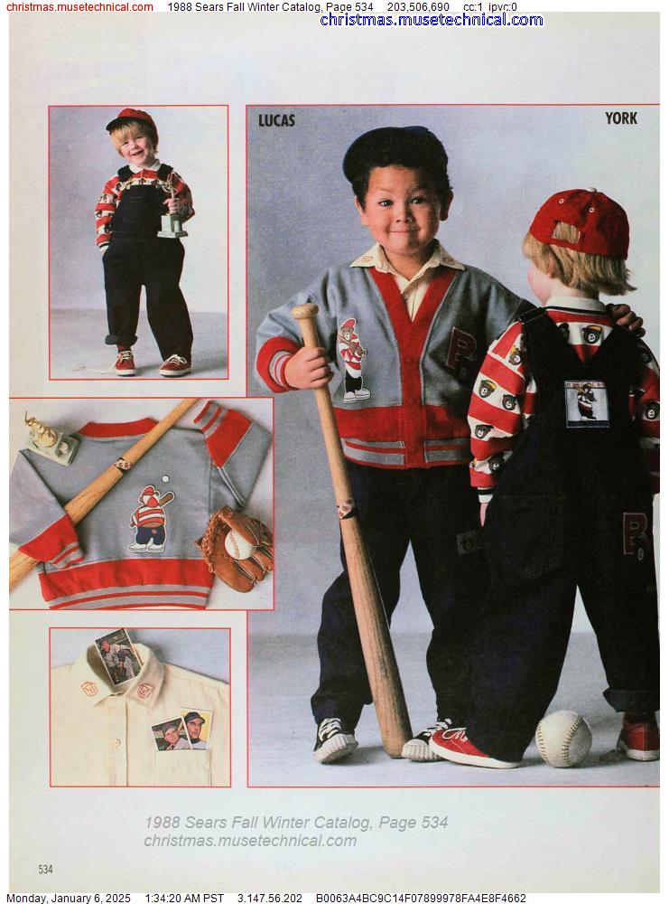 1988 Sears Fall Winter Catalog, Page 534