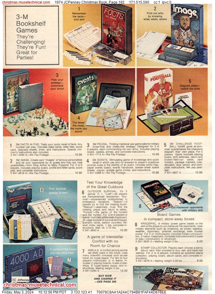 1974 JCPenney Christmas Book, Page 192