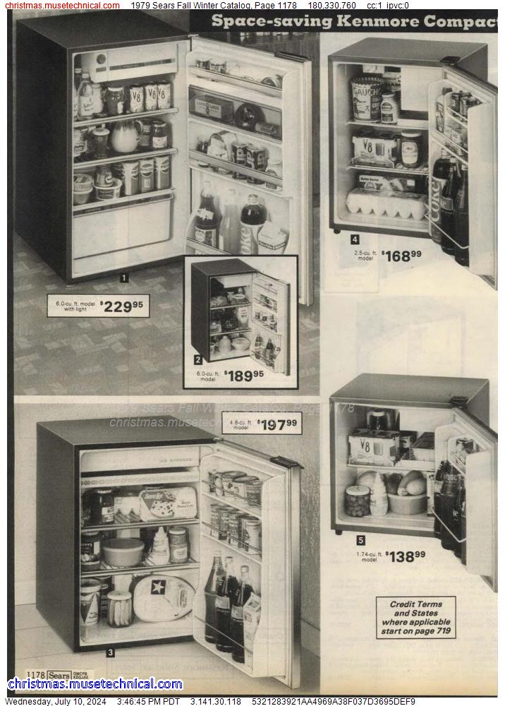 1979 Sears Fall Winter Catalog, Page 1178