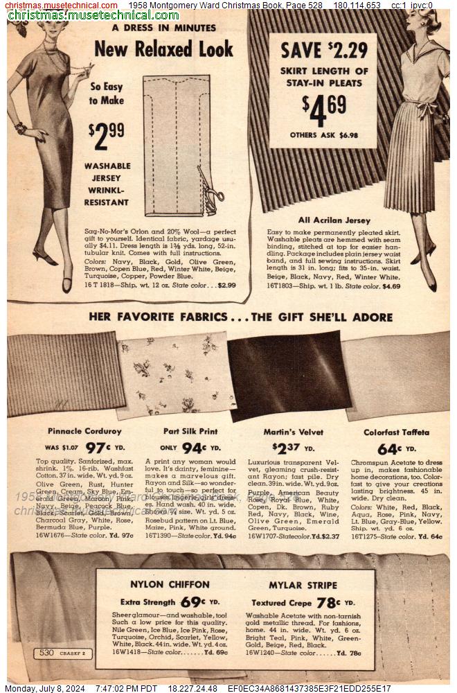 1958 Montgomery Ward Christmas Book, Page 528