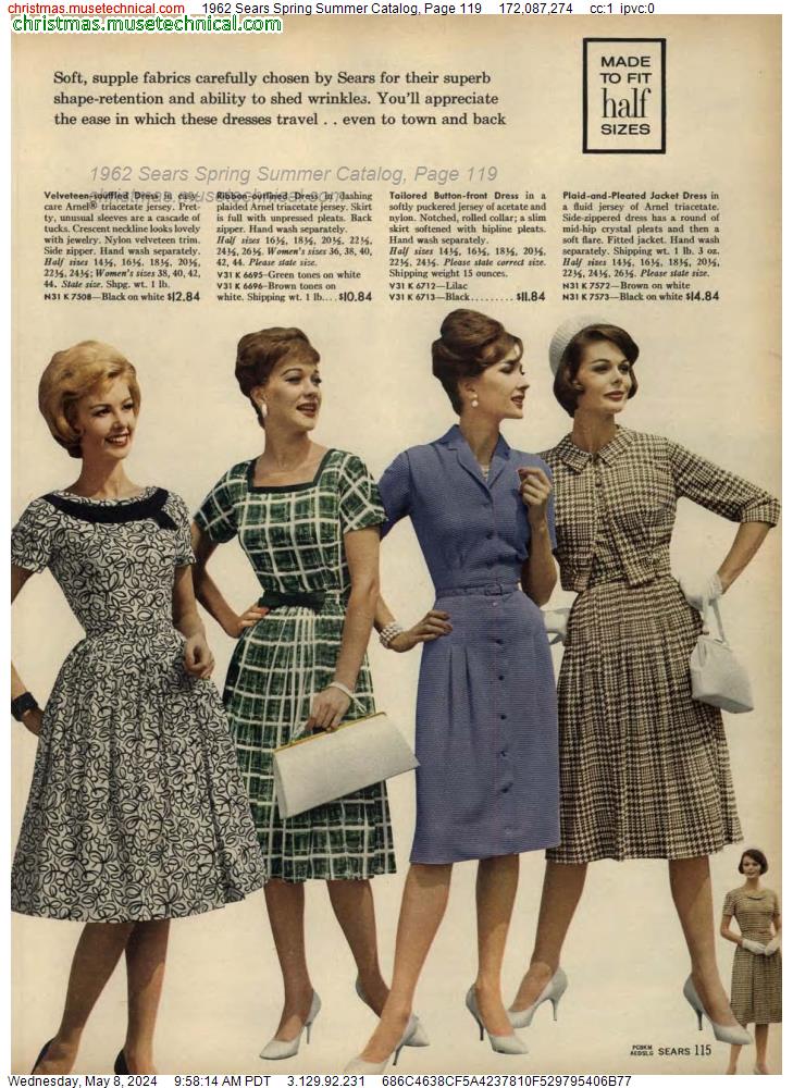 1962 Sears Spring Summer Catalog, Page 119
