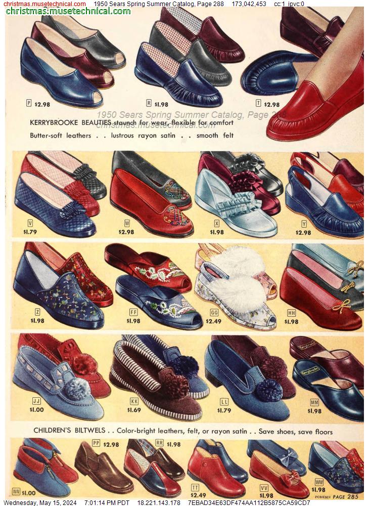 1950 Sears Spring Summer Catalog, Page 288