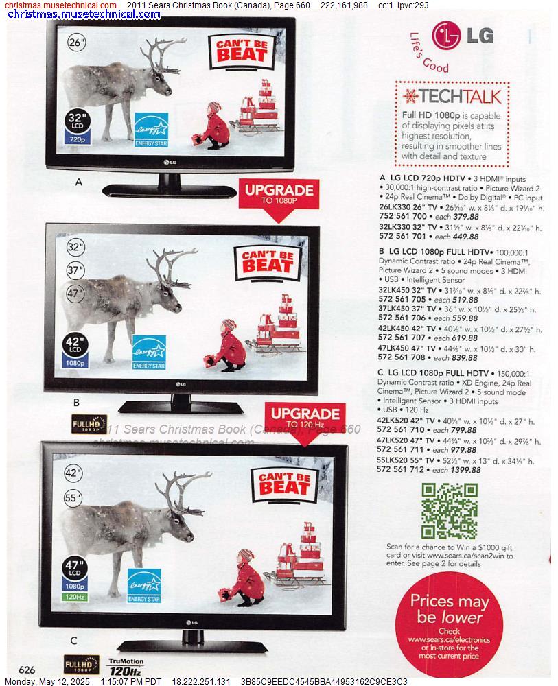 2011 Sears Christmas Book (Canada), Page 660