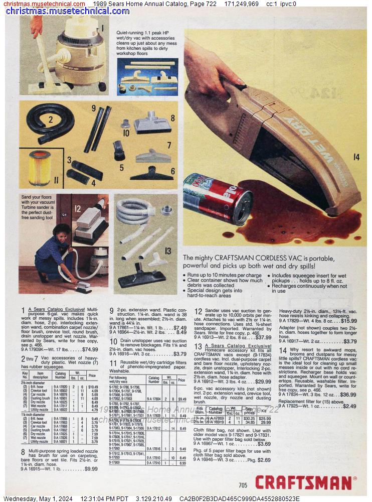 1989 Sears Home Annual Catalog, Page 722