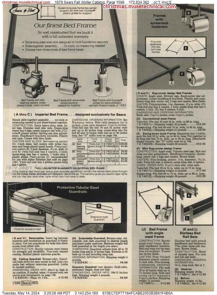 1979 Sears Fall Winter Catalog, Page 1588