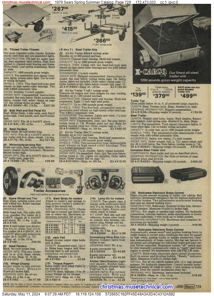 1979 Sears Spring Summer Catalog, Page 729