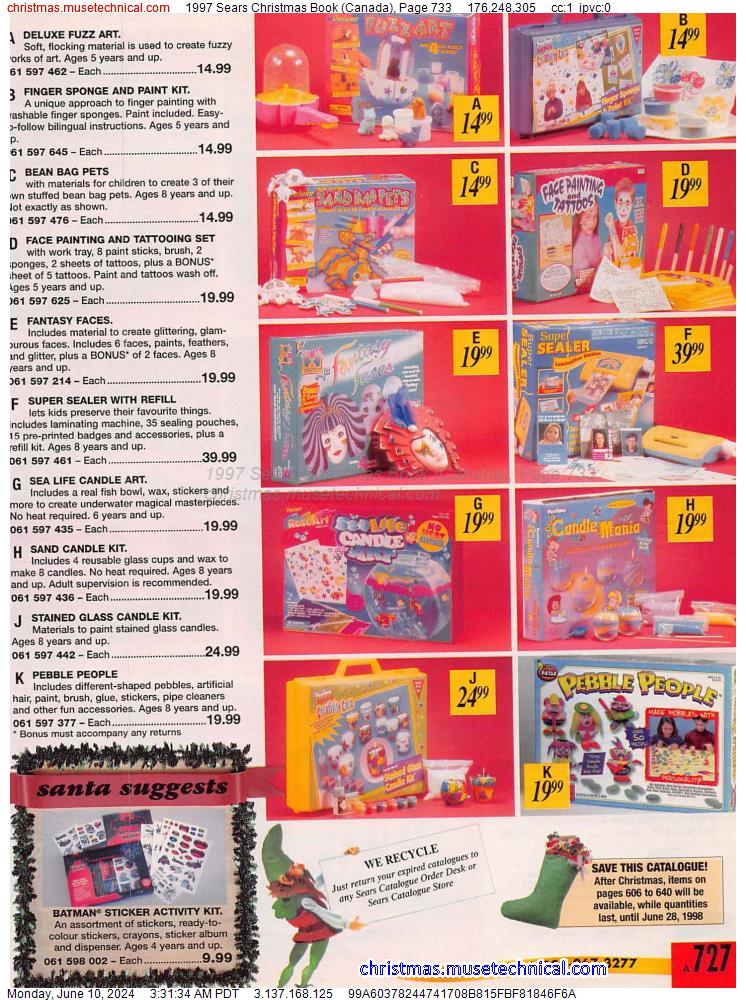 1997 Sears Christmas Book (Canada), Page 733
