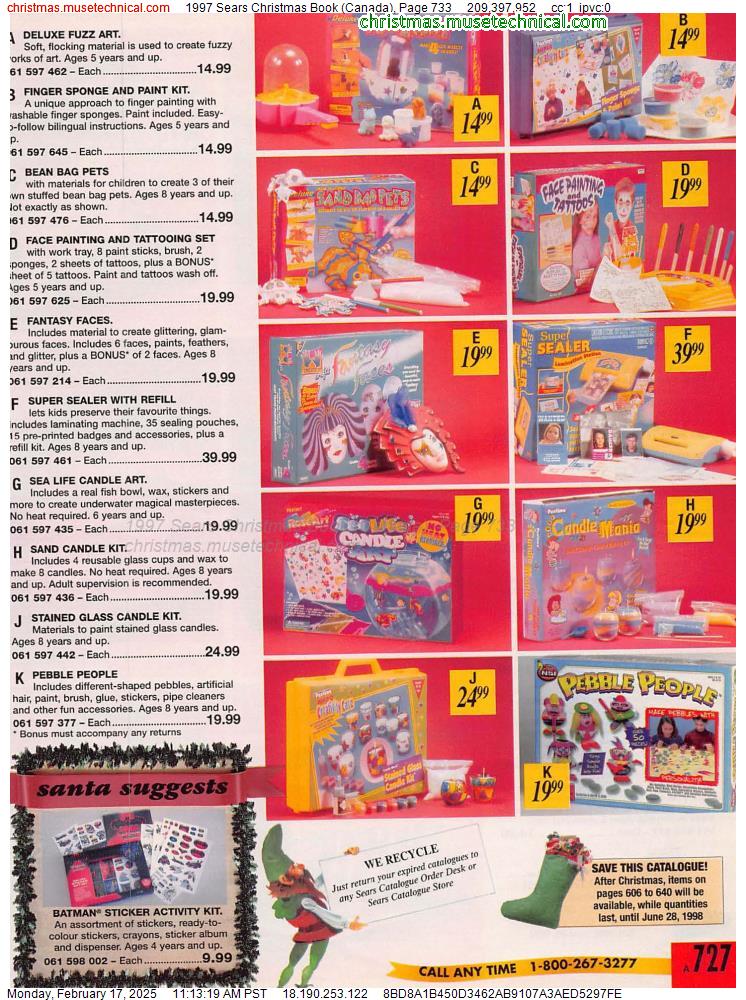 1997 Sears Christmas Book (Canada), Page 733