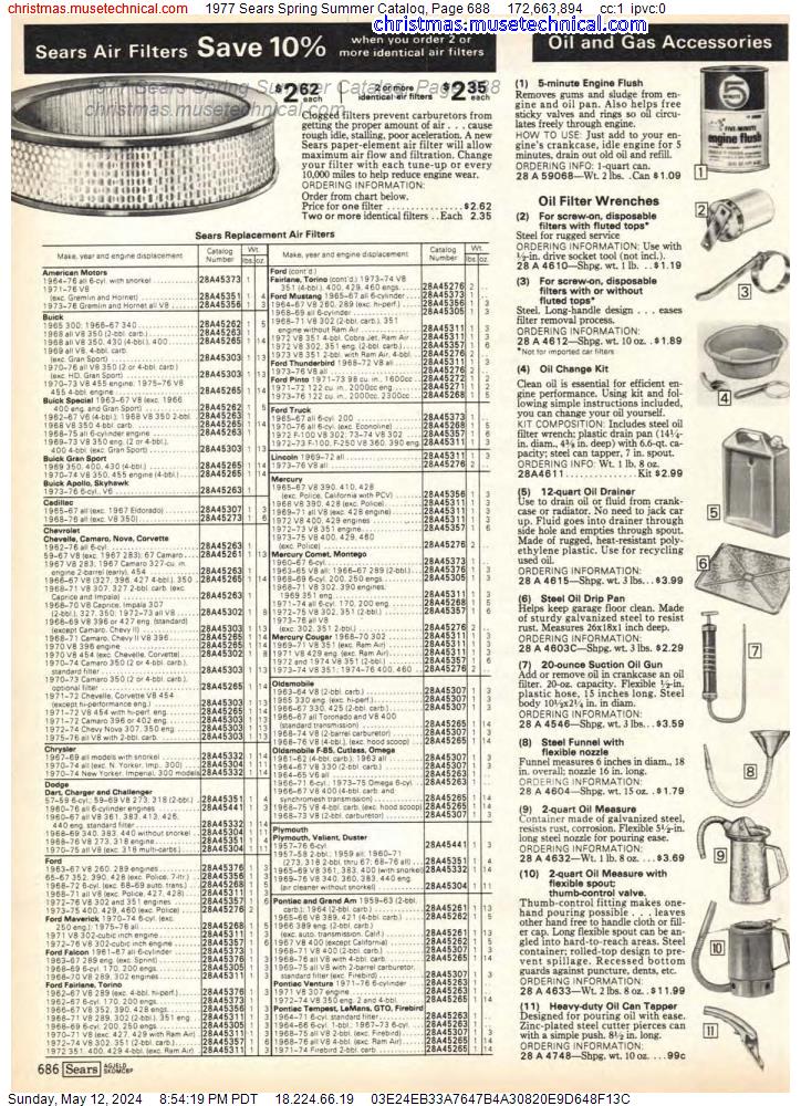 1977 Sears Spring Summer Catalog, Page 688