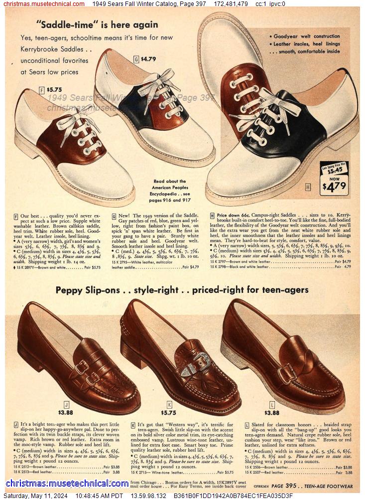 1949 Sears Fall Winter Catalog, Page 397
