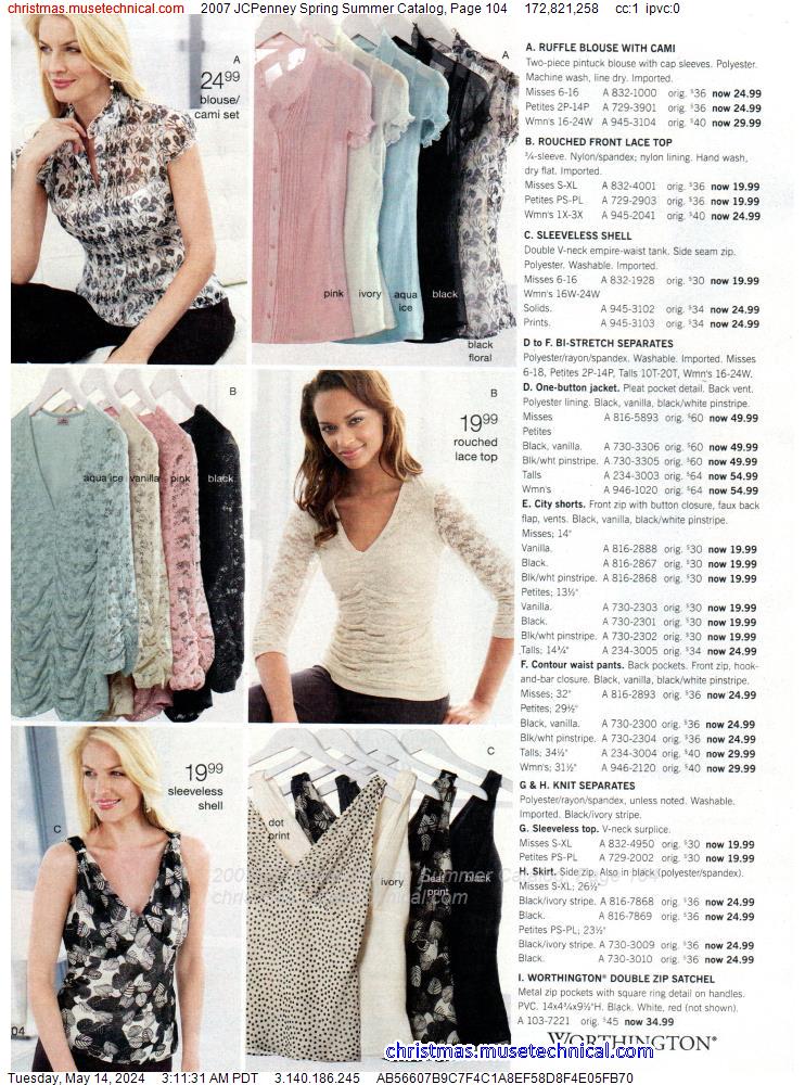 2007 JCPenney Spring Summer Catalog, Page 104