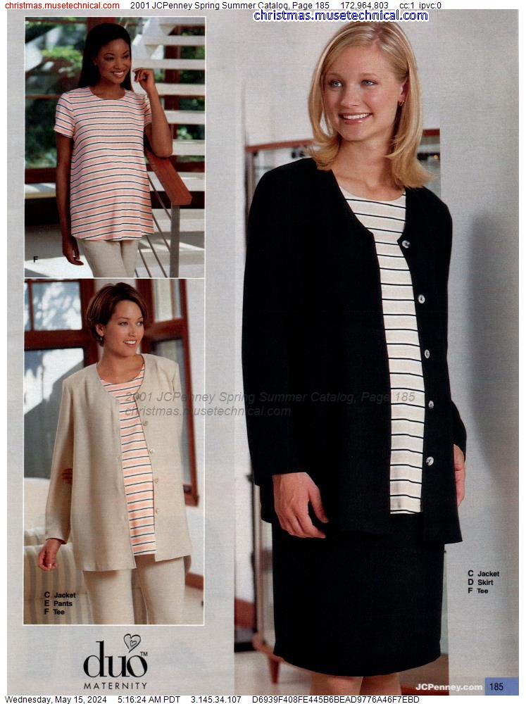 2001 JCPenney Spring Summer Catalog, Page 185