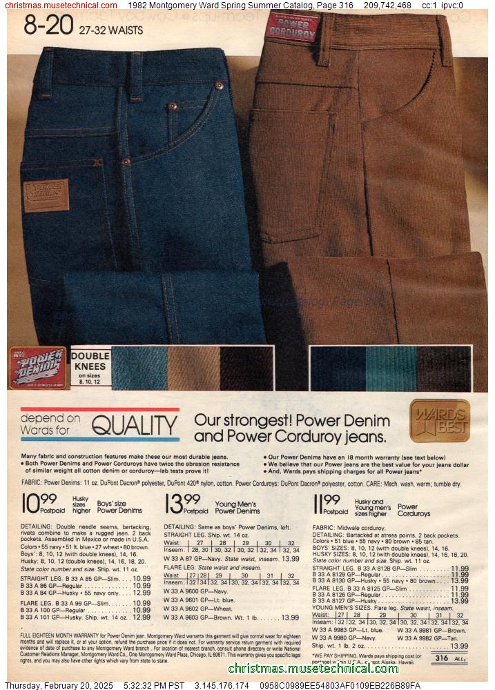 1982 Montgomery Ward Spring Summer Catalog, Page 316