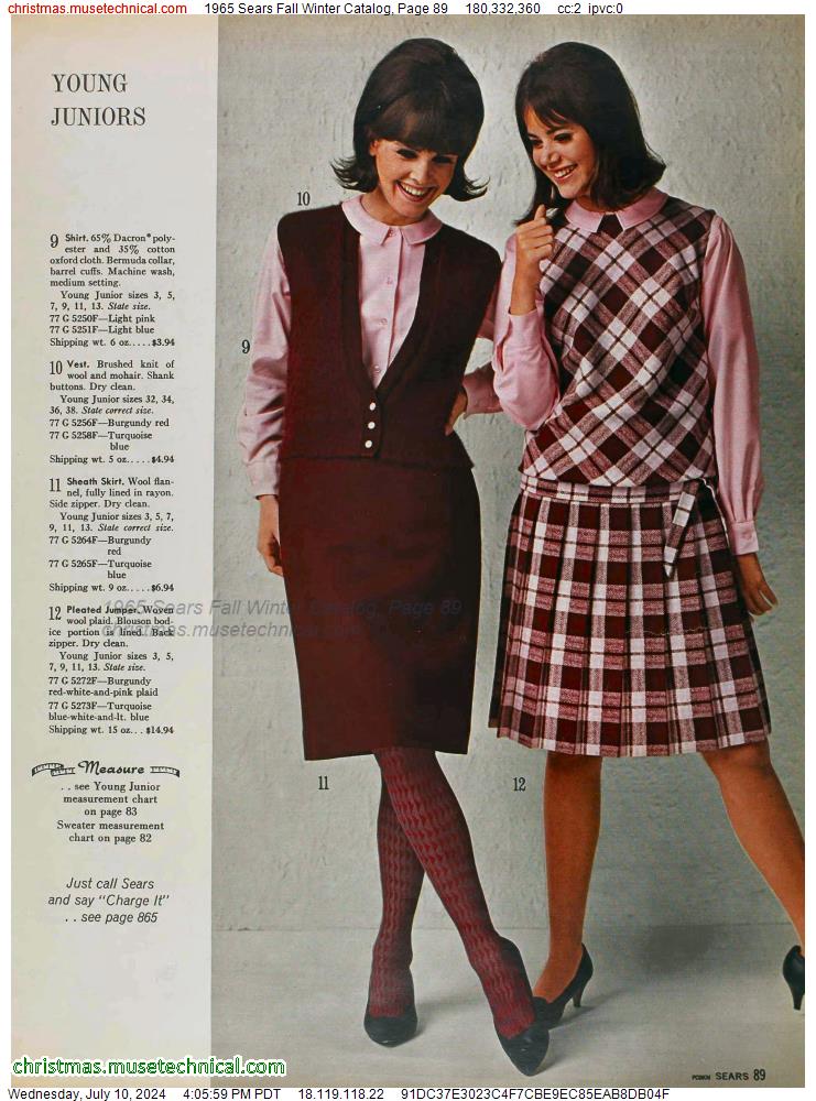 1965 Sears Fall Winter Catalog, Page 89