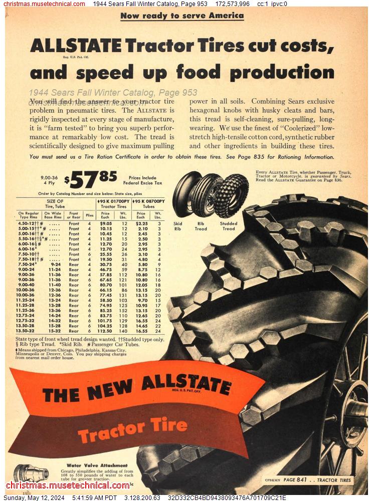 1944 Sears Fall Winter Catalog, Page 953