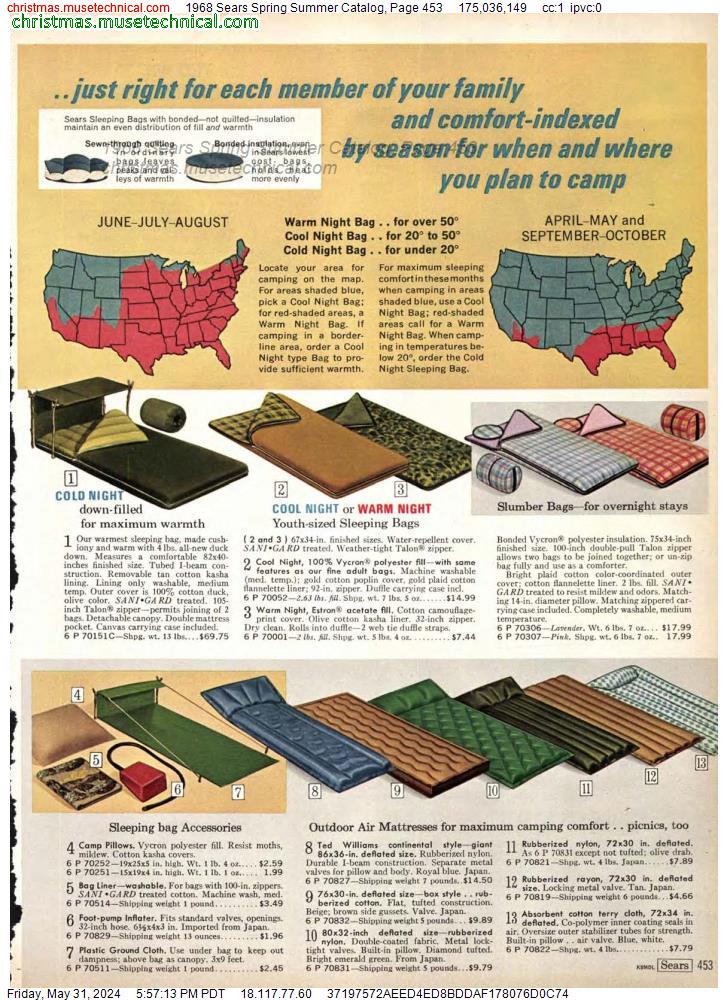 1968 Sears Spring Summer Catalog, Page 453