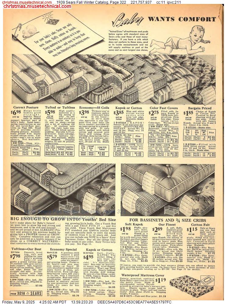 1939 Sears Fall Winter Catalog, Page 322