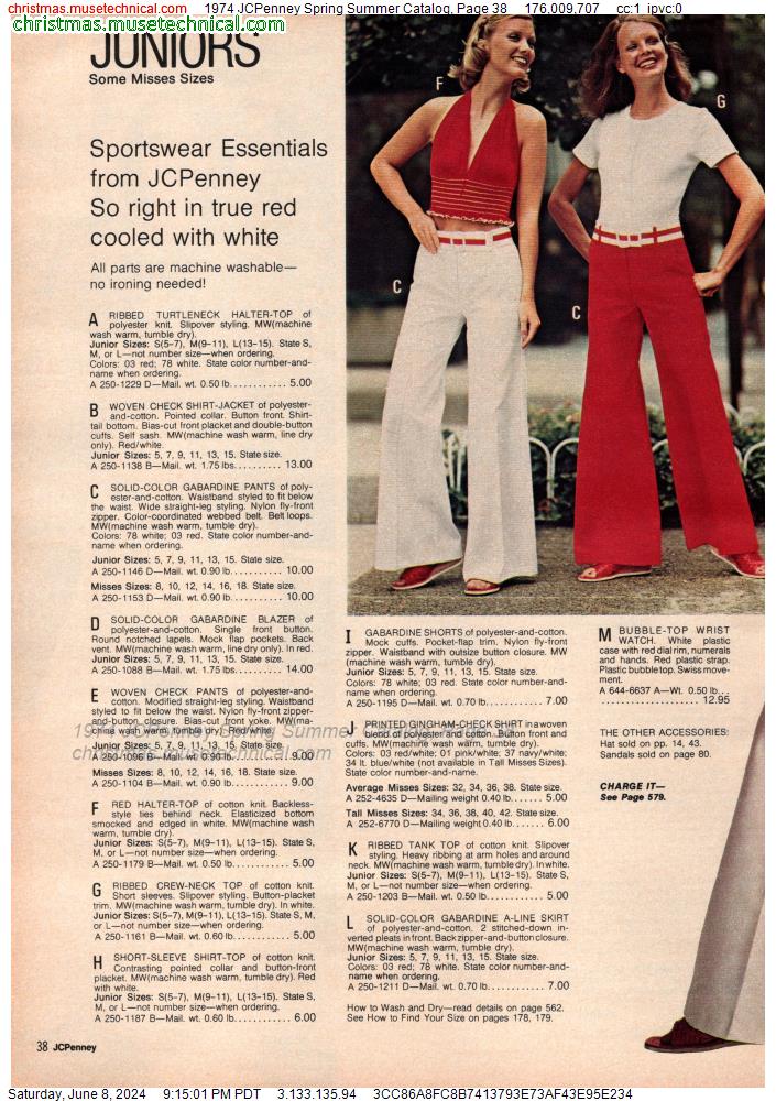 1974 JCPenney Spring Summer Catalog, Page 38