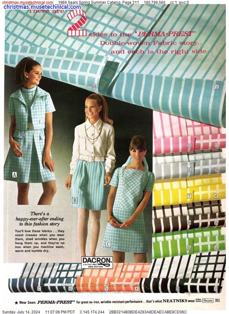 1969 Sears Spring Summer Catalog, Page 311