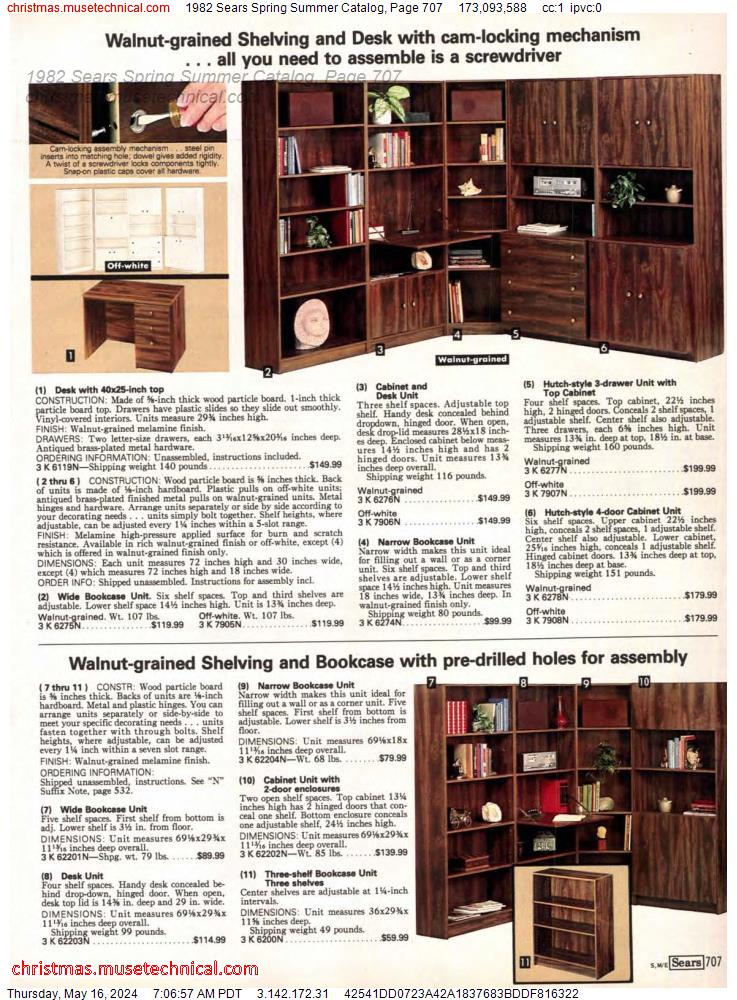 1982 Sears Spring Summer Catalog, Page 707