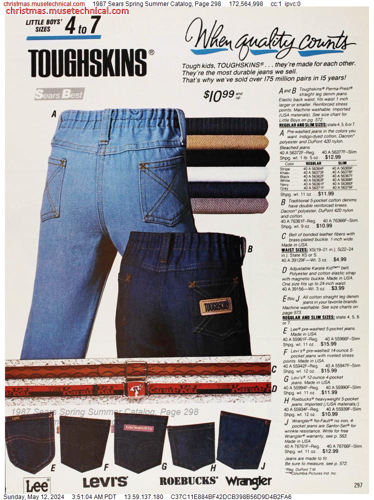 1987 Sears Spring Summer Catalog, Page 298