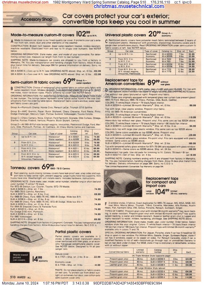 1982 Montgomery Ward Spring Summer Catalog, Page 510
