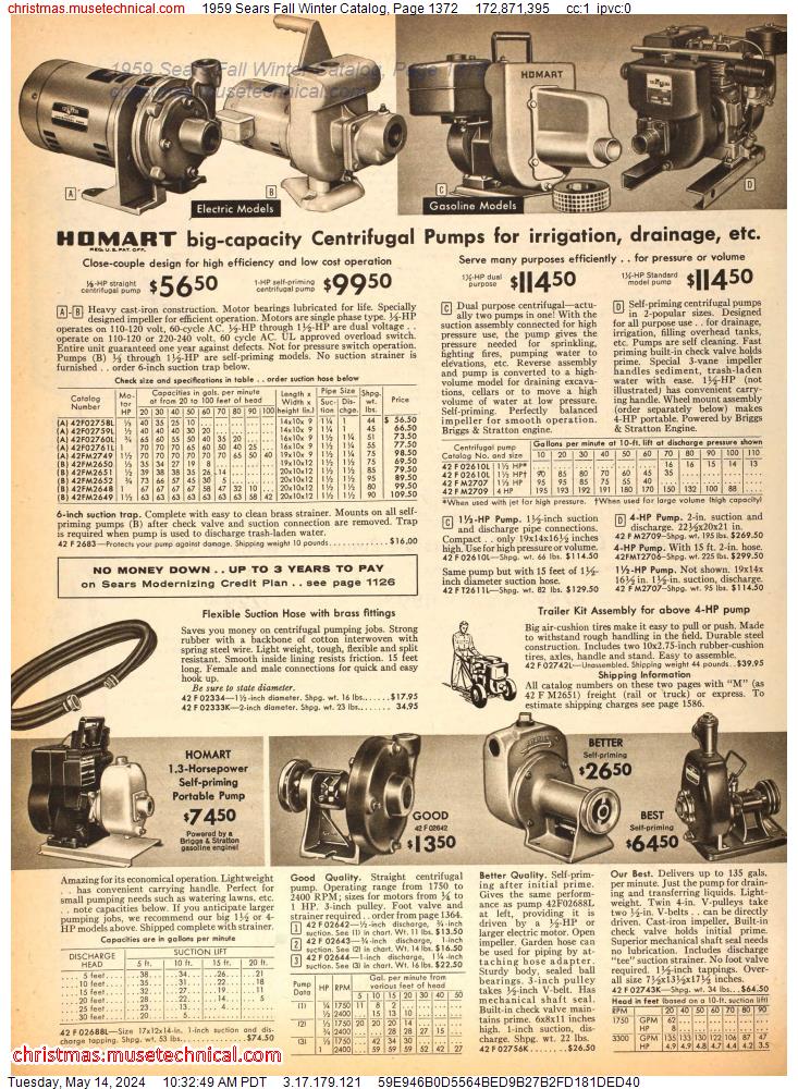 1959 Sears Fall Winter Catalog, Page 1372