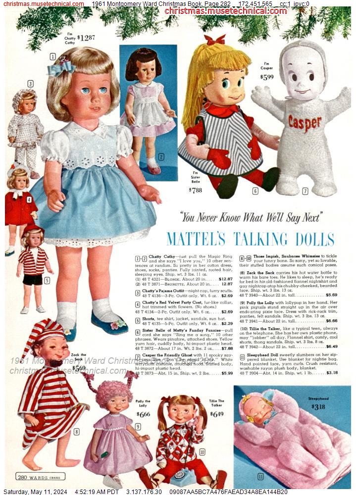 1961 Montgomery Ward Christmas Book, Page 282