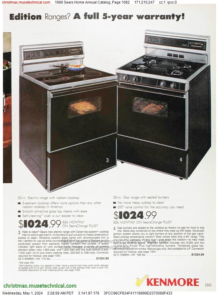 1989 Sears Home Annual Catalog, Page 1062