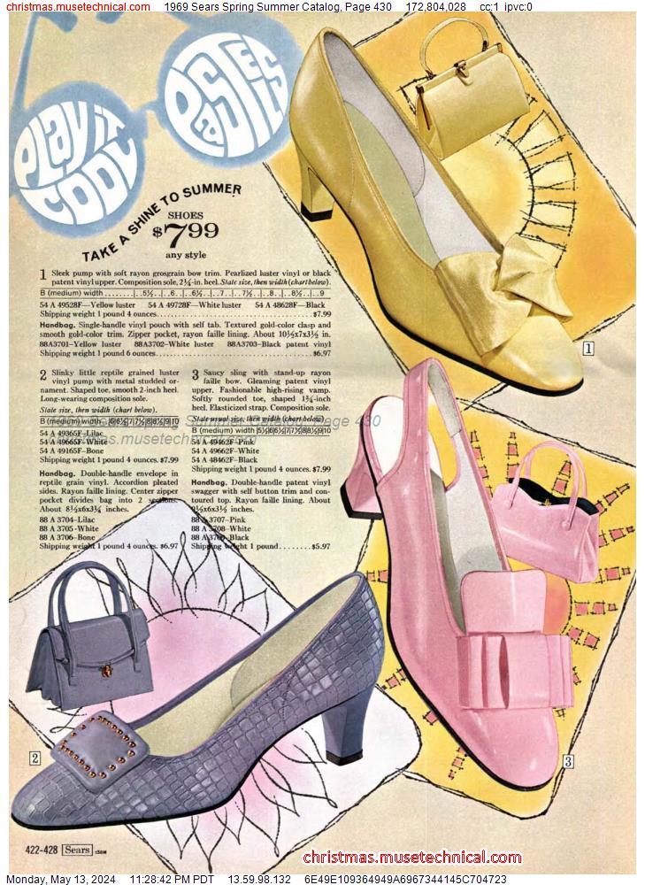 1969 Sears Spring Summer Catalog, Page 430