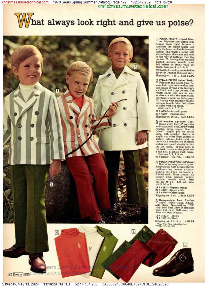 1970 Sears Spring Summer Catalog, Page 122