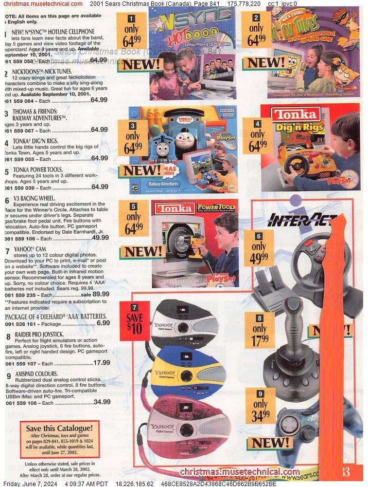 2001 Sears Christmas Book (Canada), Page 841