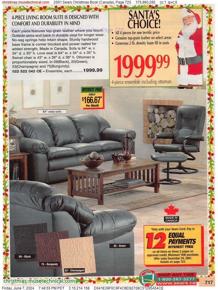 2001 Sears Christmas Book (Canada), Page 725