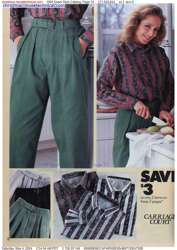 1990 Sears Style Catalog, Page 70